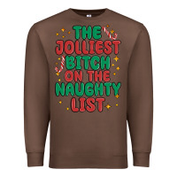 Chestnut the jolliest bitch on the naughty list Premium Sweatshirt - MaliasSmallBusiness