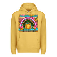 Antique Gold summer rainbow Premium Hoodie - HRA Design Shop
