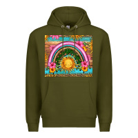 Army Green summer rainbow Premium Hoodie - HRA Design Shop