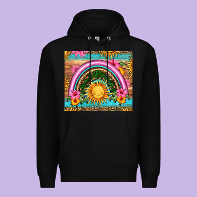 Summer Rainbow Premium Hoodie Designed By Hra Design Shop