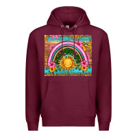 Burgundy summer rainbow Premium Hoodie - HRA Design Shop