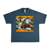 Midnight Navy monster truck dinosaur t rex tumbler Urban Heavy Tee - Artiststas