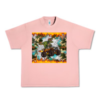 Salmon monster truck dinosaur t rex tumbler Urban Heavy Tee - Artiststas