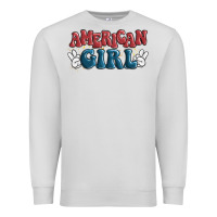 Dove Grey american girl Premium Sweatshirt - MaliasSmallBusiness