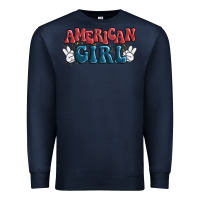 Navy american girl Premium Sweatshirt - MaliasSmallBusiness
