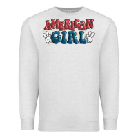 Oatmeal Heather american girl Premium Sweatshirt - MaliasSmallBusiness