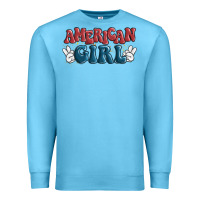 Ocean Blue american girl Premium Sweatshirt - MaliasSmallBusiness