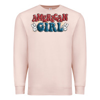 Pale Pink american girl Premium Sweatshirt - MaliasSmallBusiness