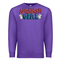 Purple american girl Premium Sweatshirt - MaliasSmallBusiness