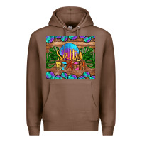 Chestnut salty beach Premium Hoodie - HRA Design Shop