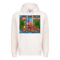 Pale Pink salty beach Premium Hoodie - HRA Design Shop