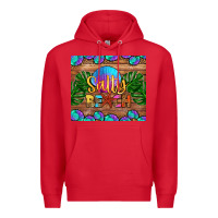 Red salty beach Premium Hoodie - HRA Design Shop