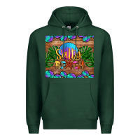 Sports Green salty beach Premium Hoodie - HRA Design Shop