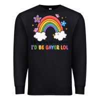 Black if being gay was a choice i'd be gayer lol Premium Sweatshirt - MaliasSmallBusiness