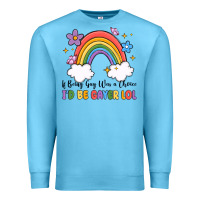 Ocean Blue if being gay was a choice i'd be gayer lol Premium Sweatshirt - MaliasSmallBusiness