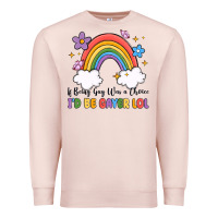 Pale Pink if being gay was a choice i'd be gayer lol Premium Sweatshirt - MaliasSmallBusiness