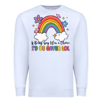 White if being gay was a choice i'd be gayer lol Premium Sweatshirt - MaliasSmallBusiness