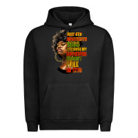 Pigment Black juneteenth 1885 because my ancestors weren't free in 1776 black woman Urban Hoodie - HRA Design Shop
