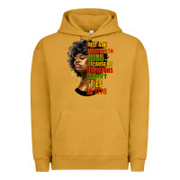 Pigment Peanut Butter juneteenth 1885 because my ancestors weren't free in 1776 black woman Urban Hoodie - HRA Design Shop