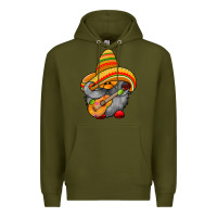 Army Green mexicon cute gnome Premium Hoodie - RacoonDesign