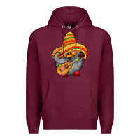 Burgundy mexicon cute gnome Premium Hoodie - RacoonDesign