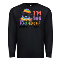 Black i'm the rainbow sheep of the family Premium Sweatshirt - MaliasSmallBusiness