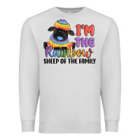 Dove Grey i'm the rainbow sheep of the family Premium Sweatshirt - MaliasSmallBusiness