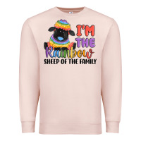Pale Pink i'm the rainbow sheep of the family Premium Sweatshirt - MaliasSmallBusiness