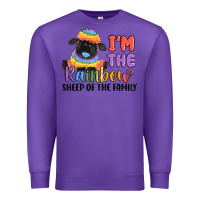 Purple i'm the rainbow sheep of the family Premium Sweatshirt - MaliasSmallBusiness