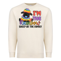 Sandshell i'm the rainbow sheep of the family Premium Sweatshirt - MaliasSmallBusiness