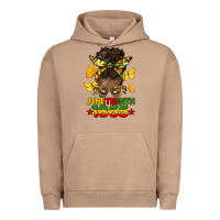 Pigment Burro juneteenth 1865 afro bun Urban Hoodie - HRA Design Shop