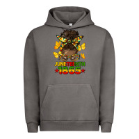 Pigment Tornado juneteenth 1865 afro bun Urban Hoodie - HRA Design Shop
