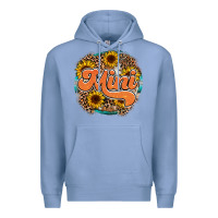 Colony Blue mini western Premium Hoodie - RacoonDesign