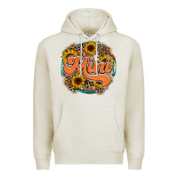 Oatmeal Heather mini western Premium Hoodie - RacoonDesign