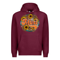 Burgundy mini western Premium Hoodie - RacoonDesign