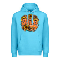 Ocean Blue mini western Premium Hoodie - RacoonDesign