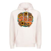 Pale Pink mini western Premium Hoodie - RacoonDesign