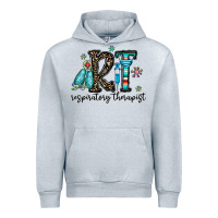 Heather Grey rt respiraory therapist Urban Hoodie - CowhideDigitalArt