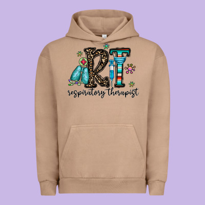 Rt Respiraory Therapist Urban Hoodie Designed By Cowhidedigitalart