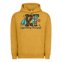 Pigment Peanut Butter rt respiraory therapist Urban Hoodie - CowhideDigitalArt
