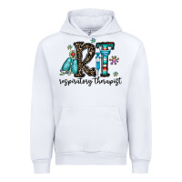 White rt respiraory therapist Urban Hoodie - CowhideDigitalArt