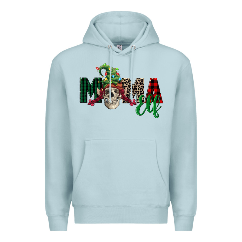 Mama Elf Skull Premium Hoodie by FaDigitalArtStudio | Teevron