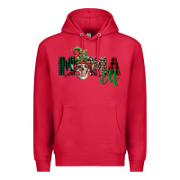 Cardinal Mama elf skull Premium Hoodie - FaDigitalArtStudio