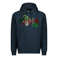 Navy Mama elf skull Premium Hoodie - FaDigitalArtStudio