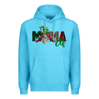Ocean Blue Mama elf skull Premium Hoodie - FaDigitalArtStudio