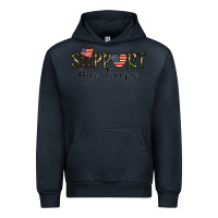Navy support our troops Urban Hoodie - CowhideDigitalArt