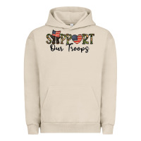 Pigment French Oak support our troops Urban Hoodie - CowhideDigitalArt