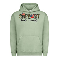 Pigment Oil Green support our troops Urban Hoodie - CowhideDigitalArt