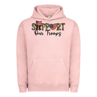 Pigment Salmon support our troops Urban Hoodie - CowhideDigitalArt