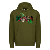 Army Green Mama elf skull Premium Hoodie - FaDigitalArtStudio